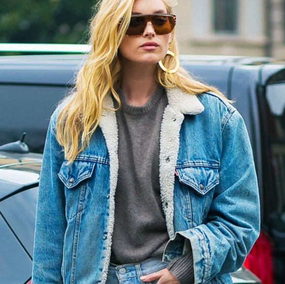 Vintage Levis Acid Wash Sherpa Jeans 